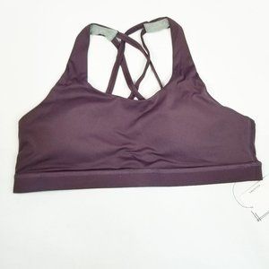 Sweatish Sports Bra M Deep Purple Cross Strappy